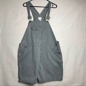 Cherokee Olive Green Overall Shorts Size XL